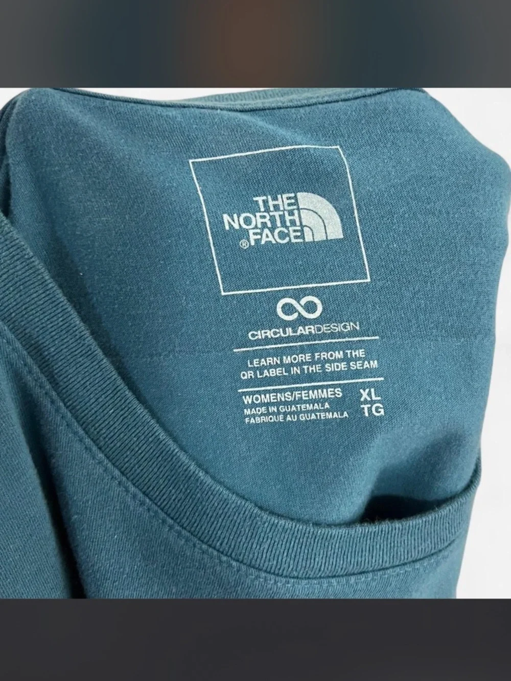 The North Face Teal Never Stop Exploring/NSE Box Tee 100% Cotton - Picture 8 of 9